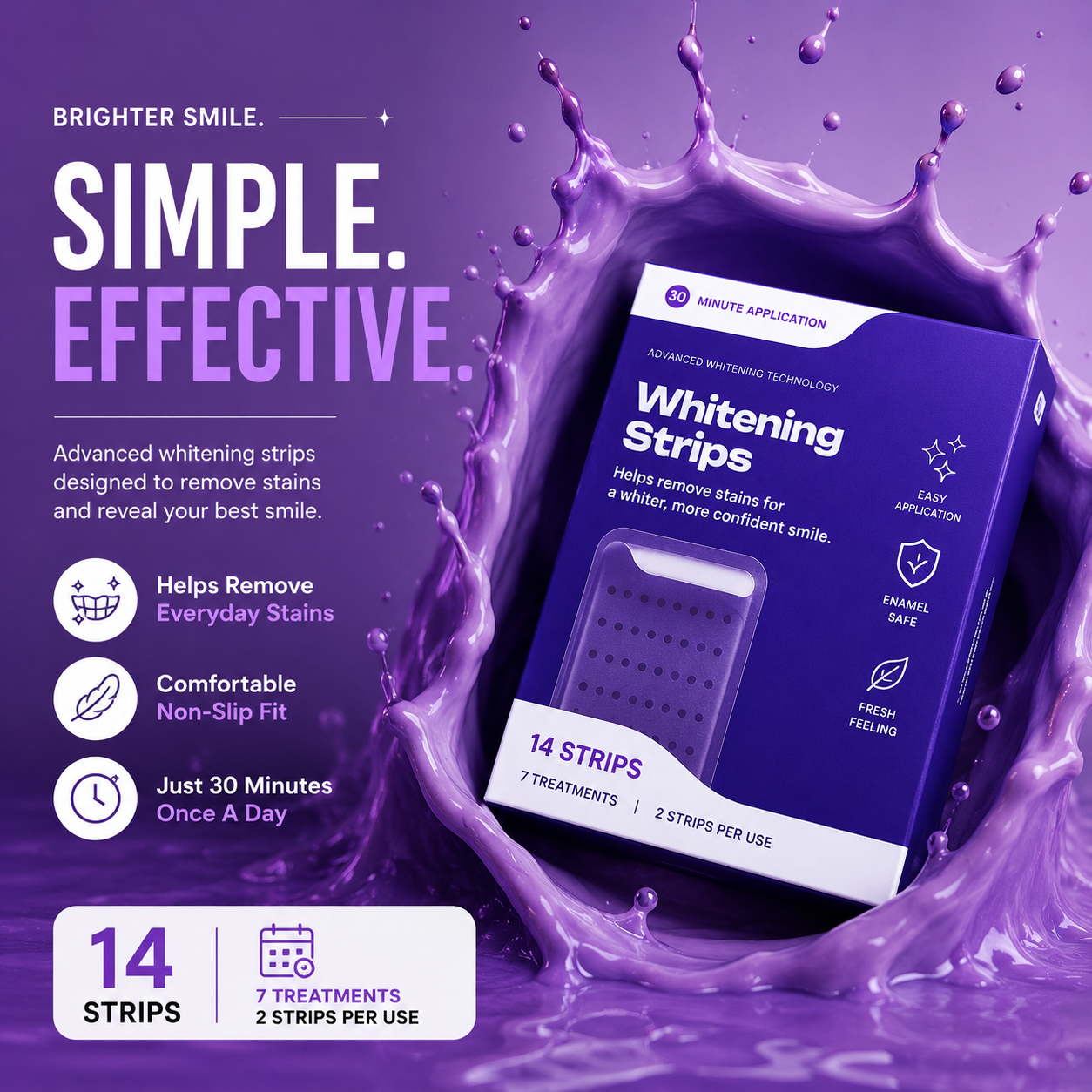 Purple Whitening Strips